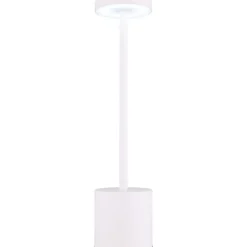 Pöytävalaisin Globo Polina 34cm, USB-ladattava, CCT, nikkeli
