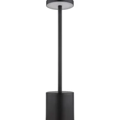 Pöytävalaisin Globo Polina 34cm, USB-ladattava, CCT, nikkeli