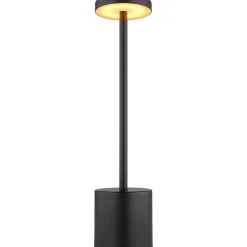Pöytävalaisin Globo Polina 34cm, USB-ladattava, CCT, nikkeli