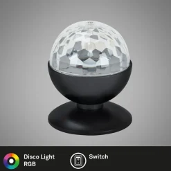 Pöytävalaisin Heat Disco LED RGB 3W musta
