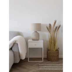 Pöytävalaisin House Nordic Bilby, ø30cm, keramiikka, vaaleanruskea