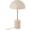 Pöytävalaisin House Nordic Sheffield, E27, 40W, marmorijalustalla, beige