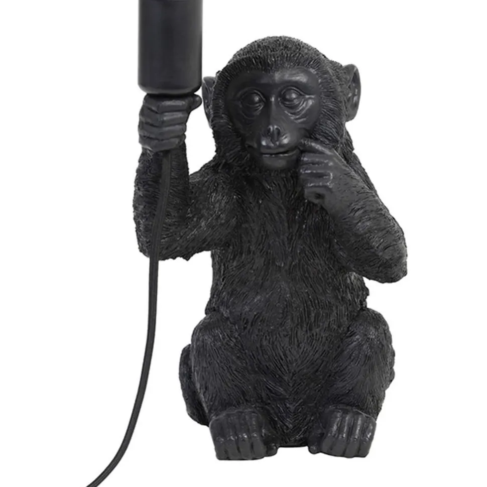 Pöytävalaisin Light&Living Monkey 20x19,5x34 cm musta