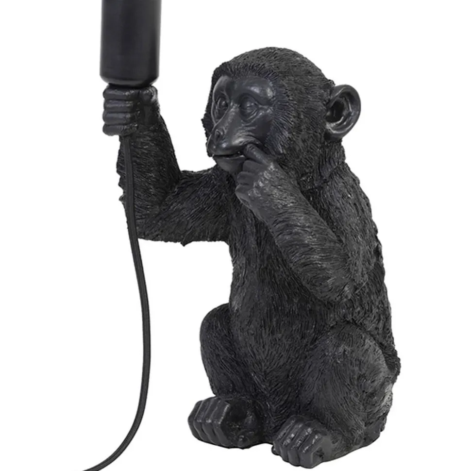Pöytävalaisin Light&Living Monkey 20x19,5x34 cm musta