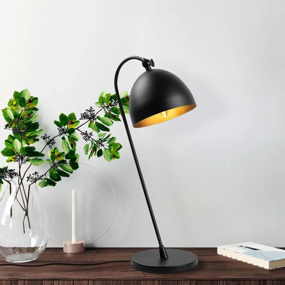 Pöytävalaisin Linento Lighting Acuka 12292, 54cm, musta/kulta