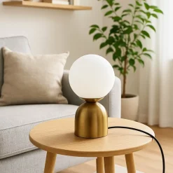 Pöytävalaisin Linento Lighting 242095 antiikkimessinki