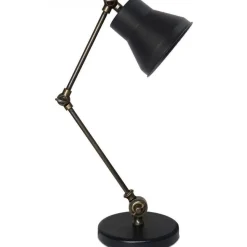 Pöytävalaisin Linento Lighting AYD-3315, 41cm, musta/antiikki