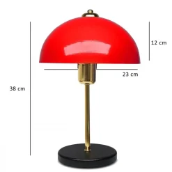 Pöytävalaisin Linento Lighting AYD-3680, 38cm, punainen