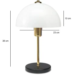 Pöytävalaisin Linento Lighting AYD-3680, 38cm, punainen