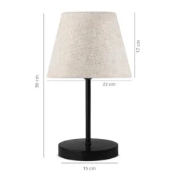 Pöytävalaisin Linento Lighting AYD-2570, kermanvalkoinen