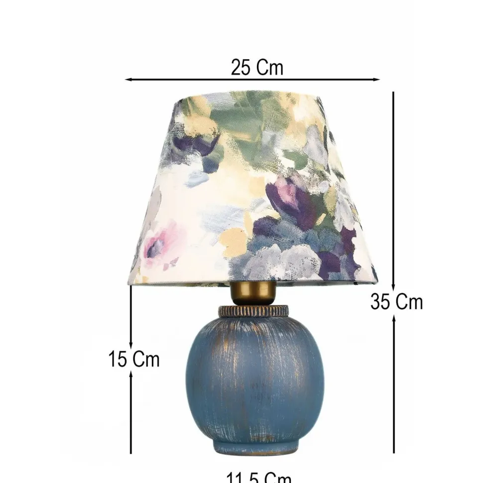 Pöytävalaisin Linento Lighting BK064, ø25cm, E27, max. 40W, IP20, laivastonsininen