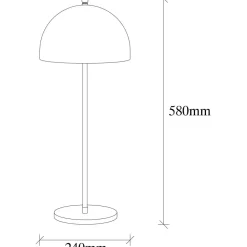 Pöytävalaisin Linento Lighting Can kulta