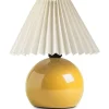 Pöytävalaisin Linento Lighting 241912, ø22cm, E27, max. 40W, IP20, kerma/keltainen