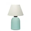 Pöytävalaisin Linento Lighting 241931, ø22cm, E27, max. 40W, IP20, turkoosi/kerma