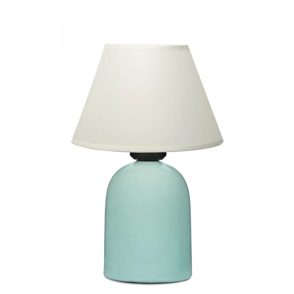 Pöytävalaisin Linento Lighting 241931, ø22cm, E27, max. 40W, IP20, turkoosi/kerma