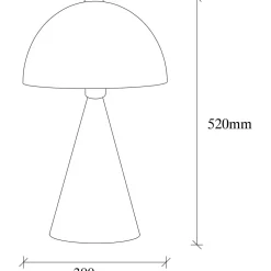 Pöytävalaisin Linento Lighting Dodo musta