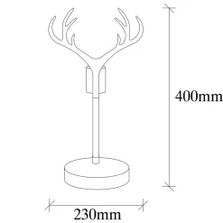 Pöytävalaisin Linento Lighting GMN-000011, 40cm, musta