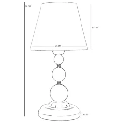 Pöytävalaisin Linento Lighting Hayal beige/kulta