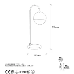 Pöytävalaisin Linento Lighting Horn eri värejä