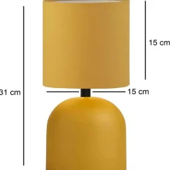 Pöytävalaisin Linento Lighting 241631, keltainen