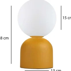 Pöytävalaisin Linento Lighting 241645, keltainen