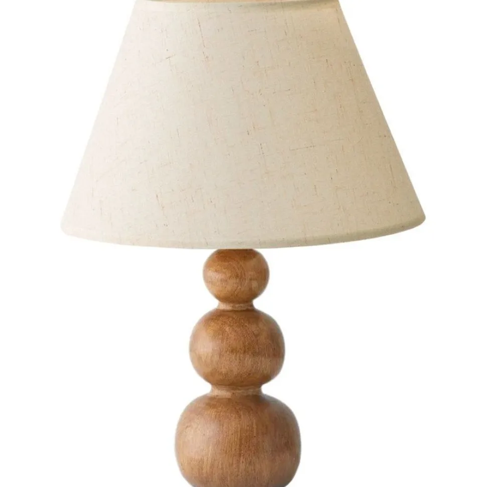 Pöytävalaisin Linento Lighting 242109 kermanvalkoinen/tammi