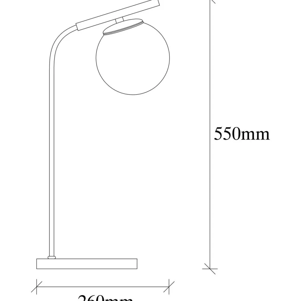 Pöytävalaisin Linento Lighting Kismet kulta/musta