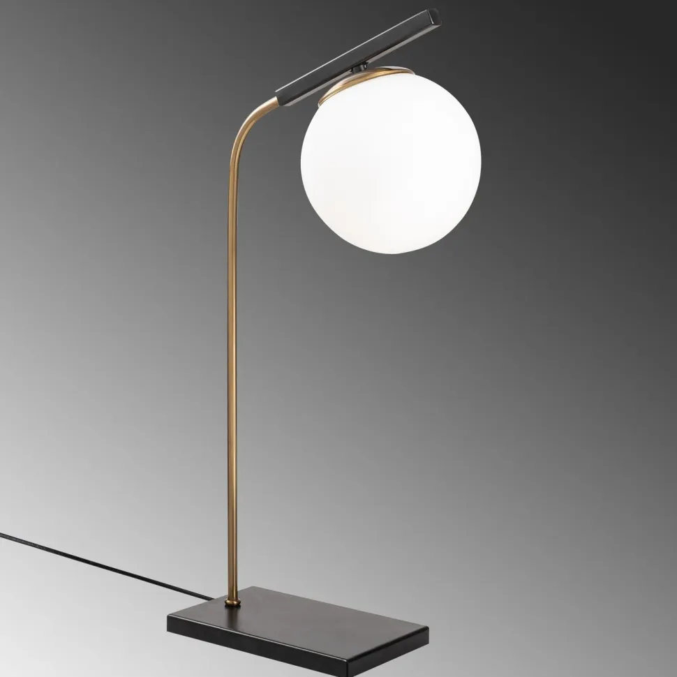 Pöytävalaisin Linento Lighting Kismet kulta/musta