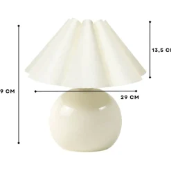 Pöytävalaisin Linento Lighting 242435 luonnonvalkoinen