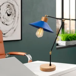 Pöytävalaisin Linento Lighting Manavgat N-601-US, 52cm, sininen