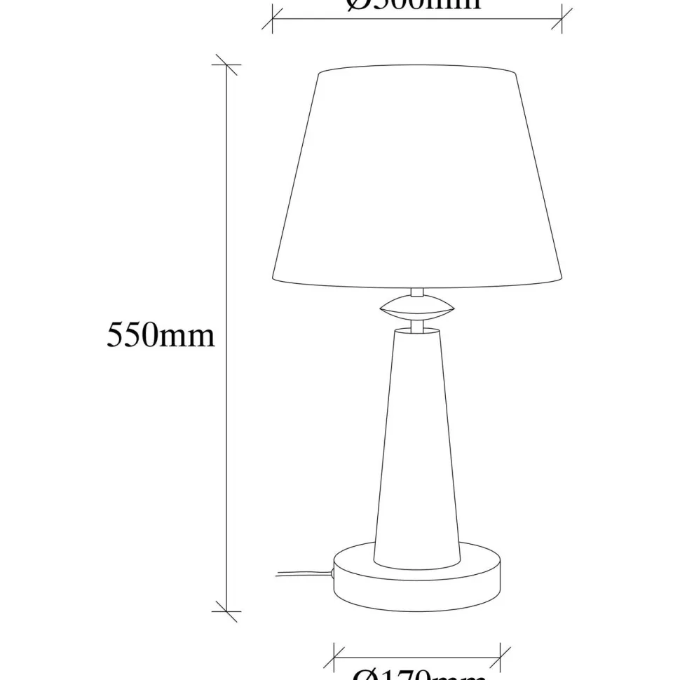 Pöytävalaisin Linento Lighting Pardo kulta