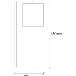 Pöytävalaisin Linento Lighting Profil musta/valkoinen