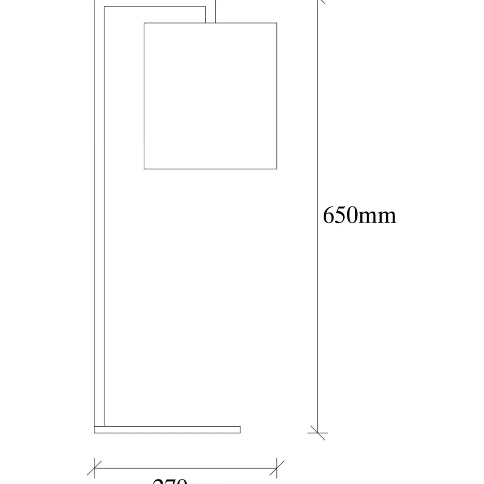 Pöytävalaisin Linento Lighting Profil musta/valkoinen