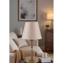 Pöytävalaisin Linento Lighting Üsküp beige/kulta