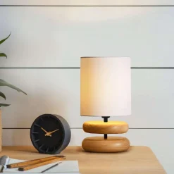Pöytävalaisin Linento Lighting 241720 valkoinen/puu