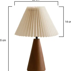 Pöytävalaisin Linento Lighting 242091 valkoinen/saksanpähkinä