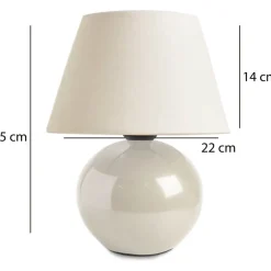 Pöytävalaisin Linento Lighting 241901 valkoinen/vaaleanharmaa
