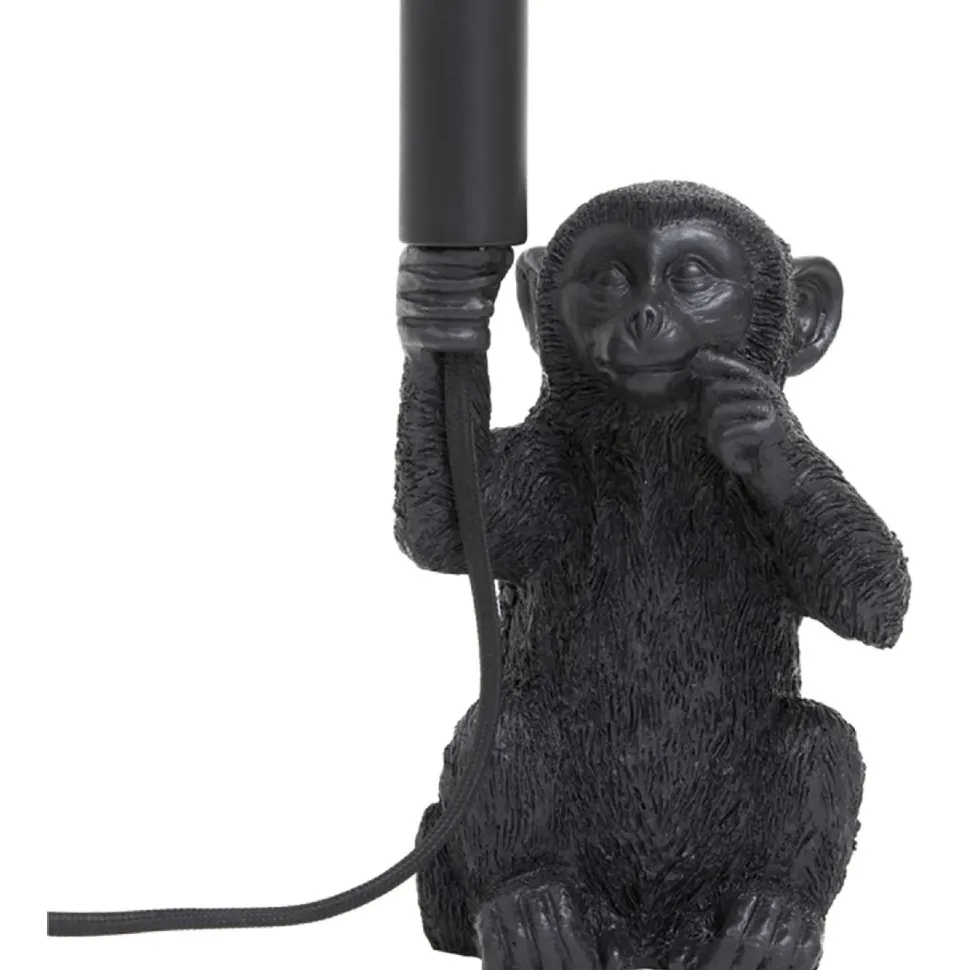 Pöytävalaisin L&L Monkey, E14 max. 40W 235mm, musta