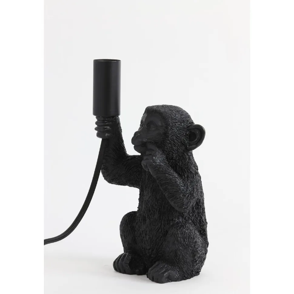 Pöytävalaisin L&L Monkey, E14 max. 40W 235mm, musta