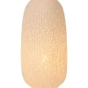 Pöytävalaisin Lucide Flores, 33.2cm, 1xE14, valkoinen