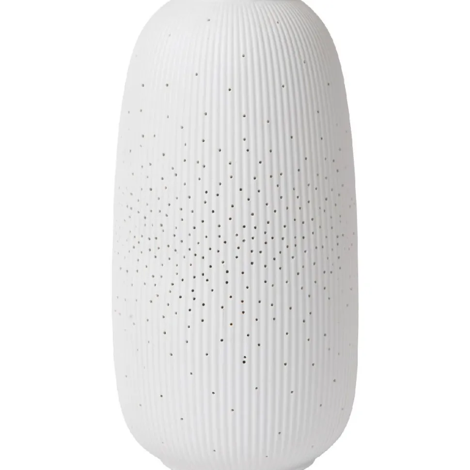 Pöytävalaisin Lucide Flores, 33.2cm, 1xE14, valkoinen