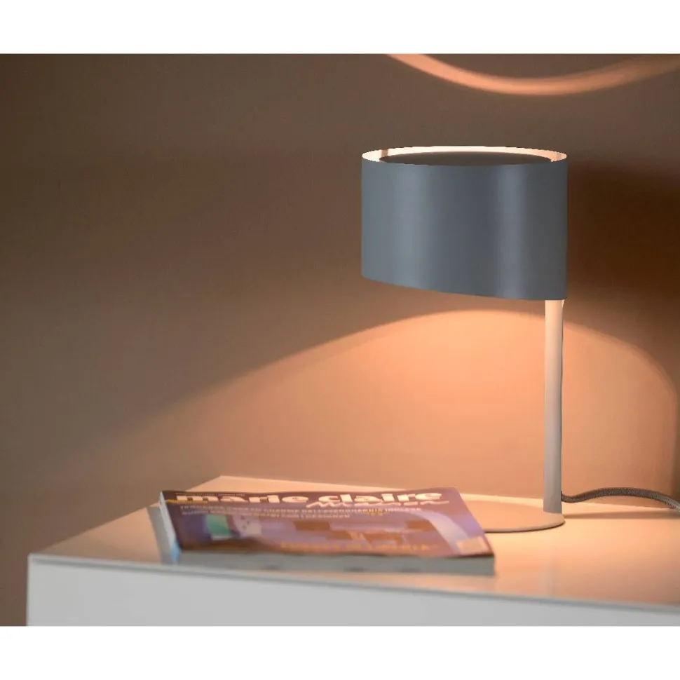 Pöytävalaisin Lucide Knulle Ø15x28,5cm 40W antrasiitti