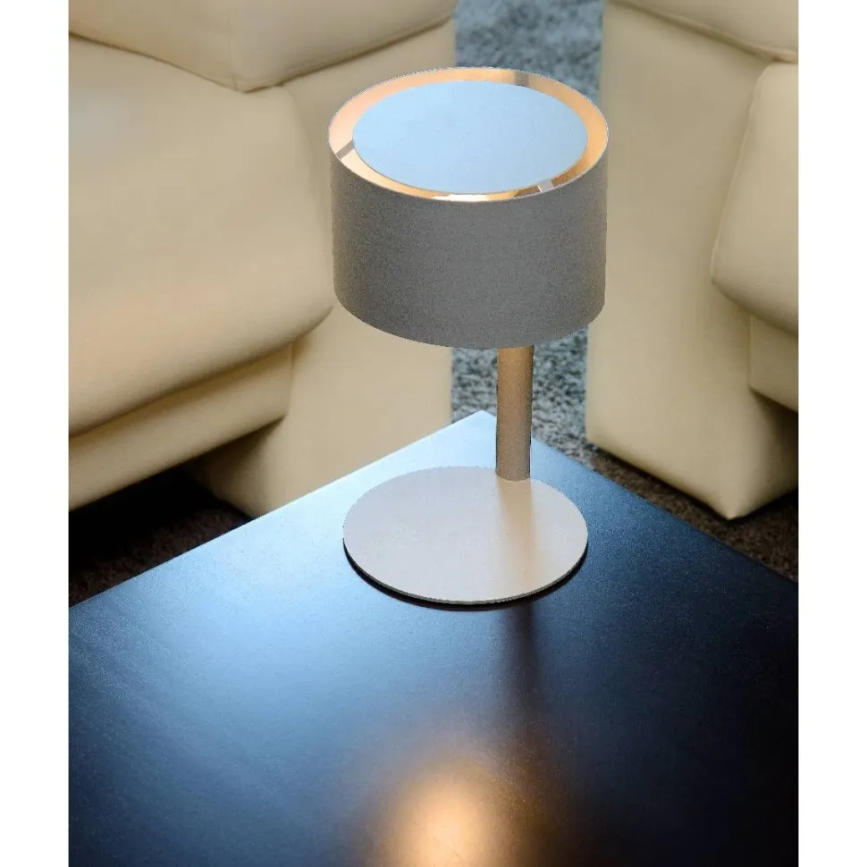 Pöytävalaisin Lucide Knulle Ø15x28,5cm 40W antrasiitti