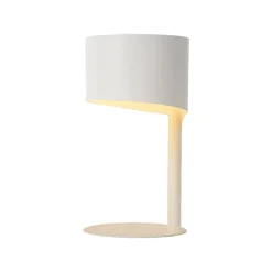 Pöytävalaisin Lucide Knulle Ø15x28,5cm 40W valkoinen