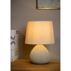 Pöytävalaisin Lucide Ramzi 18x18x26cm 40W kerma