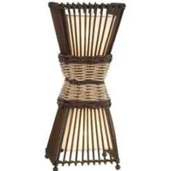 Pöytävalaisin Nino Bamboo 2x40W 230V IP20 ruskea