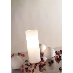 Pöytävalaisin Noora Ø 80x210 mm opaali