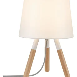 Pöytävalaisin Paulmann Neordic Berit E27 max. 20W White, Wood Fabric, Wood, Metal