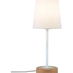 Pöytävalaisin Paulmann Neordic Stellan E27 max. 20W White, Wood Fabric, Metal, Wood