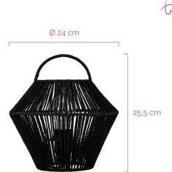 Pöytävalaisin Paulmann Pauleen Boho Glow, E27, musta